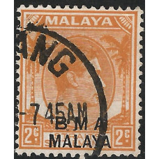 Malaya BMA Sg 2a - 2c. - orange 1945 used Malaya BMA Sg 2a - 2c. - orange 1945 used