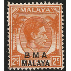 Malaya BMA Sg 2a - 2c. - orange 1945 MM NG Malaya BMA Sg 2a - 2c. - orange 1945 MM NG