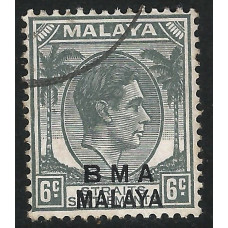 Malaya BMA Sg 6a - 6c. - grey 1945 used Malaya BMA Sg 6a - 6c. - grey 1945 used