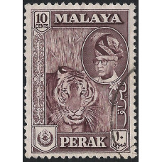 Perak Sg155 -  1957  10c. - sepia used