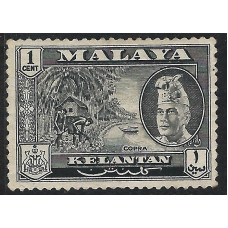 Kelantan Sg 83 - 1957 - 1c. - black MM NG Kelantan Sg 83 - 1957 - 1c. - black MM NG