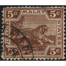 Federated Malay States Sg 62 -  1900  -  5c. - brown used
