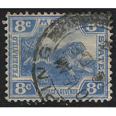 Federated Malay States Sg 42 -  1900  -  8c. - blue used