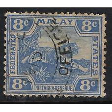 Federated Malay States Sg 42 -  1900  -  8c. - blue used