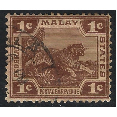 Federated Malay States Sg 30 -  1900  -  1c. - brown used