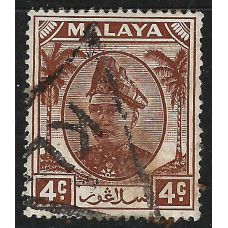 Selangor Sg 93 - 1949 - 4c. - brown used Selangor Sg 93 - 1949 - 4c. - brown used