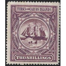 Turks & Caicos Islands Sg108 - 2s. - purple 1909 MM