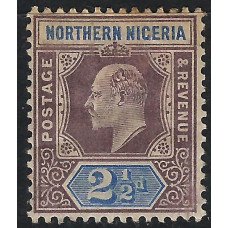 Northern Nigeria Sg 13 - 2½d. - purple and blue MM