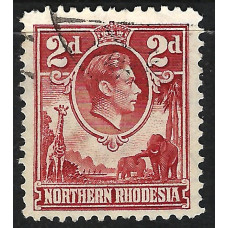 Northern Rhodesia Sg 32 - 2d. - red used