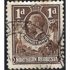 Northern Rhodesia Sg 2 - 1d. - brown used
