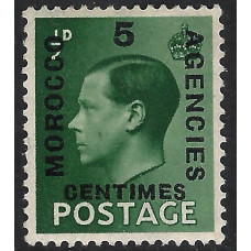 Morocco Agencies Sg160 - 5c. on ½d. - green optd Morocco Agencies MM