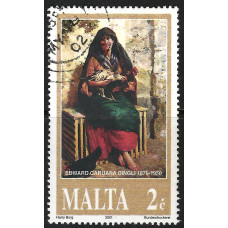 Malta-Sg1204 -  2c Edward Caruana Dingli (painter) 2001 used