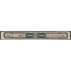 Canada Revenue Tobacco Tax Imperf Series 1942