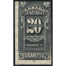 Canada Revenue 20 Cigarettes Tax Imperf Series C