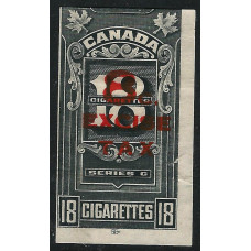 Canada Revenue 18 Cigarettes Tax Imperf Series C 
