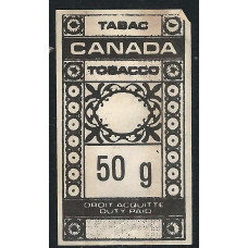 Canada Revenue 50g Tabacco Tax Imperf 