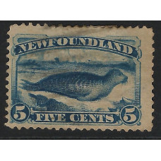 Newfoundland Sg 59a - 5c. - blue 1880 used