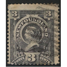 Newfoundland Sg 55 - 3c. - grey 1890 used