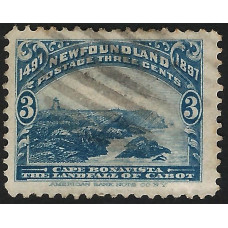 Newfoundland Sg 68 -  3c. - blue 1897 used