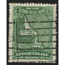 Newfoundland Sg164 -  1c. - green 1928 used