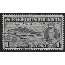 Newfoundland Sg257 -  1c. - grey 1937 used