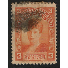 Newfoundland Sg 88 -  3c. - orange 1897 used