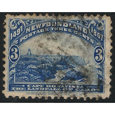 Newfoundland Sg 68 -  3c. - blue 1897 used