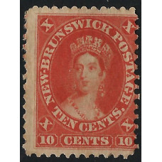 New Brunswick Sg 17 -  10c. - red 1860 MM