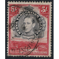 KUT  Sg148b - 5s. - black and red 1938 used
