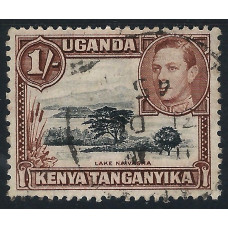 KUT  Sg145a  -  1s. - black and brown 1938 used 