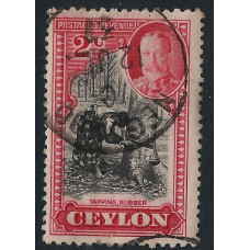 Ceylon Sg368 - 2c. - black and red used
