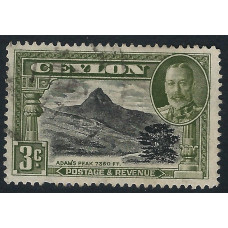 Ceylon Sg369 - 3c. - black and green used