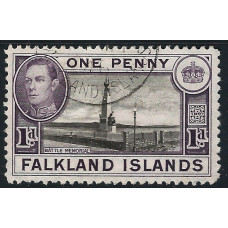Falkland Islands Sg149 - 1938 1d. - black and violet used Falkland Islands Sg149 - 1938 1d. - black and violet used