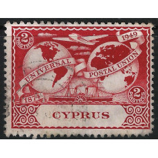 Cyprus Sg169 - 2pi. - red Universal Postal Union used Cyprus Sg169 - 2pi. - red Universal Postal Union used
