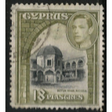 Cyprus  Sg160 - 18pi. - black and olive 1938 used