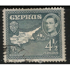 Cyprus  Sg157 - 4½pi. - grey 1938 used