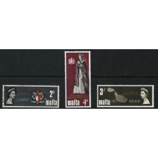 Malta Sg396-398 -  1967 Royal Visit MNH
