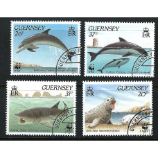Guernsey Sg501-504 full set  1990 Marine Life used