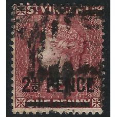St Vincent Sg 40 - 2½d. on 1d. lake used