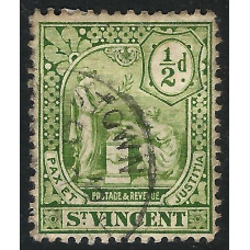 St Vincent Sg 94 - ½d. - green 1907 used