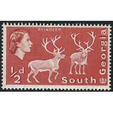 South Georgia Sg 1 - ½d. - red Reindeer MNH South Georgia Sg 1 - ½d. - red Reindeer MNH