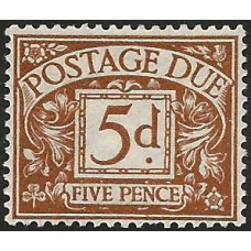  GB - Sg D62 - 5d. - brown Postage Due Stamps  1914 MM