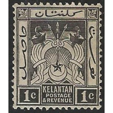 Kelantan Sg 15 - 1921 - 1c. black LMM Kelantan Sg 15 - 1921 - 1c. black LMM