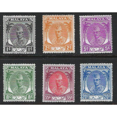 Kelantan Sg 61 + 1951  - Part set MM / MNH