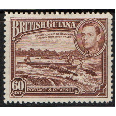 British Guiana Sg115 - 1938 - 6Oc . red -brown  MM