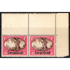 Swaziland Sg39 - 1d. brown and carmine Overprinted "Swaziland" MNH