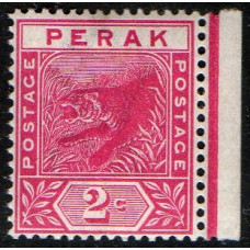 Malaya Perak Sg62 - 2c. rose 1892 marginal MNH
