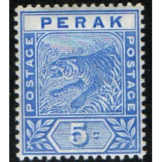 Malaya Perak Sg64 - 5c. blue 1892  MNH