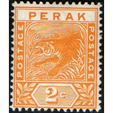 Malaya Perak Sg63 - 2c. orange 1892  MNH