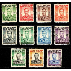 Southern Rhodesia Sg40/50 - 1937 King George VI  part set to 2/6 MM